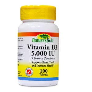 Vitamin D3 contains 5000 IU