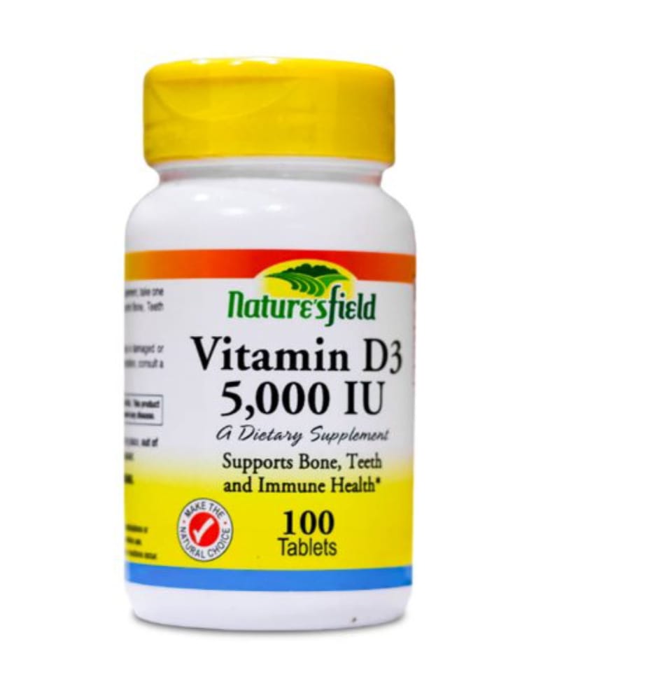 Vitamin D3 contains 5000 IU